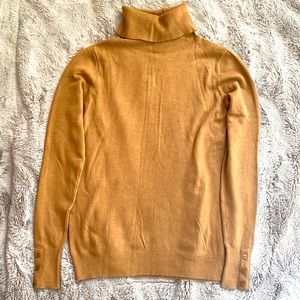 Ann Taylor Turtle Neck Sweater in Camel